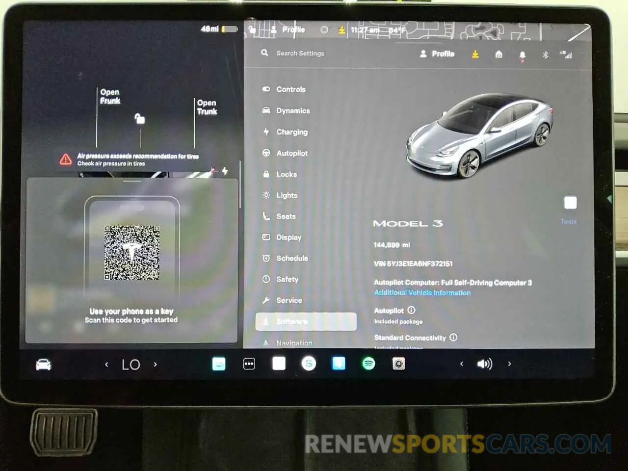 9 Photograph of a damaged car 5YJ3E1EA6NF372151 TESLA MODEL 3 2022