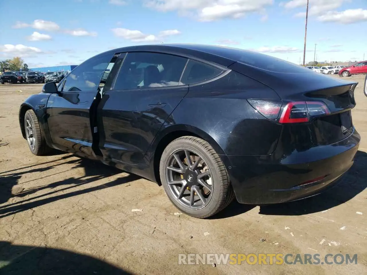 2 Photograph of a damaged car 5YJ3E1EA7NF101342 TESLA MODEL 3 2022