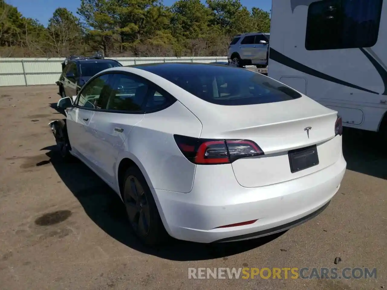 3 Photograph of a damaged car 5YJ3E1EA7NF114379 TESLA MODEL 3 2022