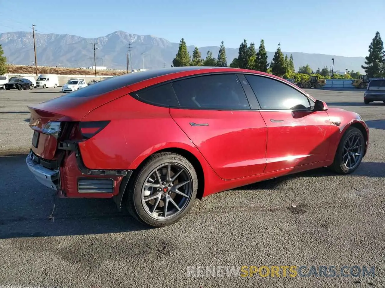 3 Photograph of a damaged car 5YJ3E1EA7NF132574 TESLA MODEL 3 2022
