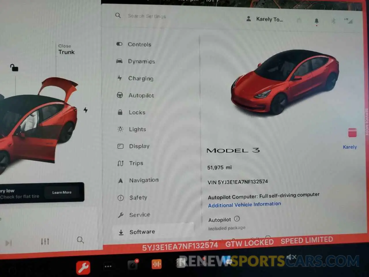 9 Photograph of a damaged car 5YJ3E1EA7NF132574 TESLA MODEL 3 2022