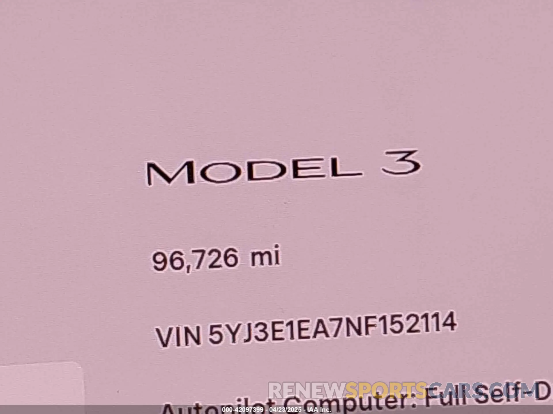 16 Photograph of a damaged car 5YJ3E1EA7NF152114 TESLA MODEL 3 2022