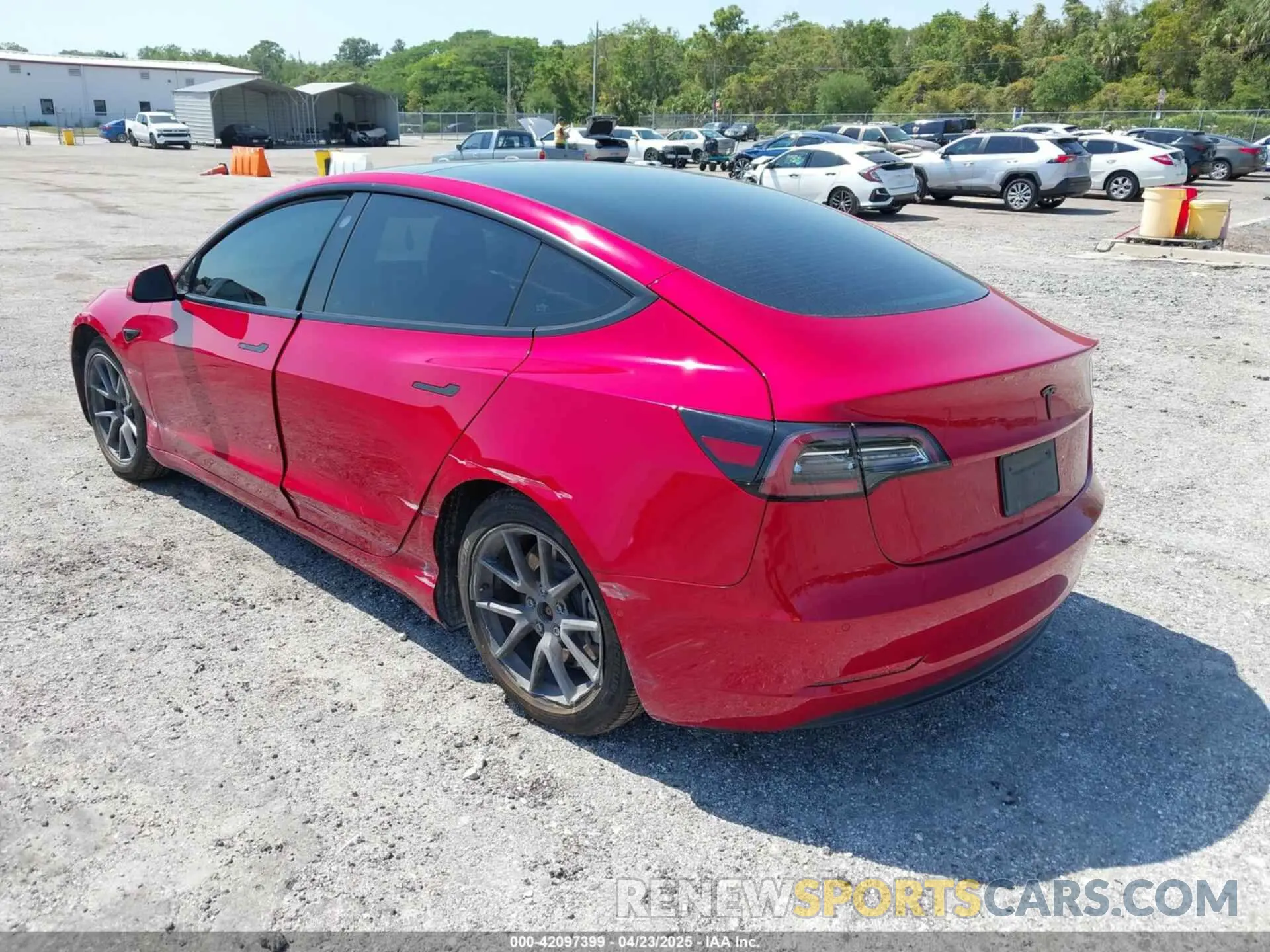 3 Photograph of a damaged car 5YJ3E1EA7NF152114 TESLA MODEL 3 2022