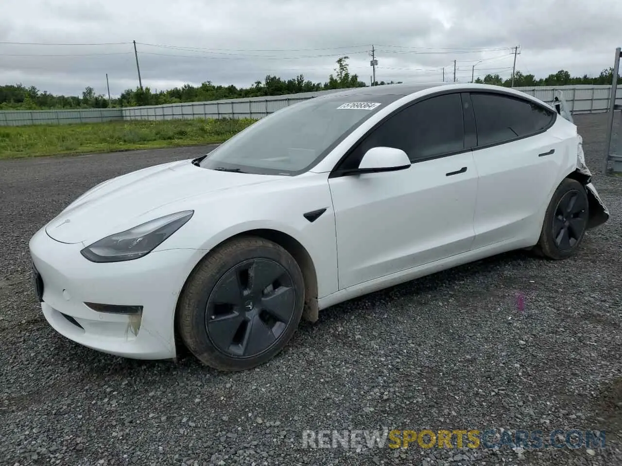 1 Photograph of a damaged car 5YJ3E1EA7NF152775 TESLA MODEL 3 2022