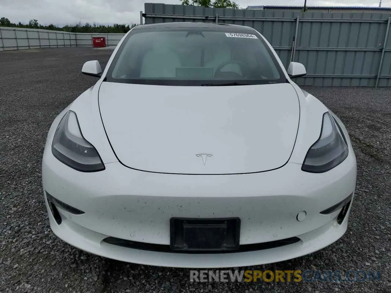 5 Photograph of a damaged car 5YJ3E1EA7NF152775 TESLA MODEL 3 2022