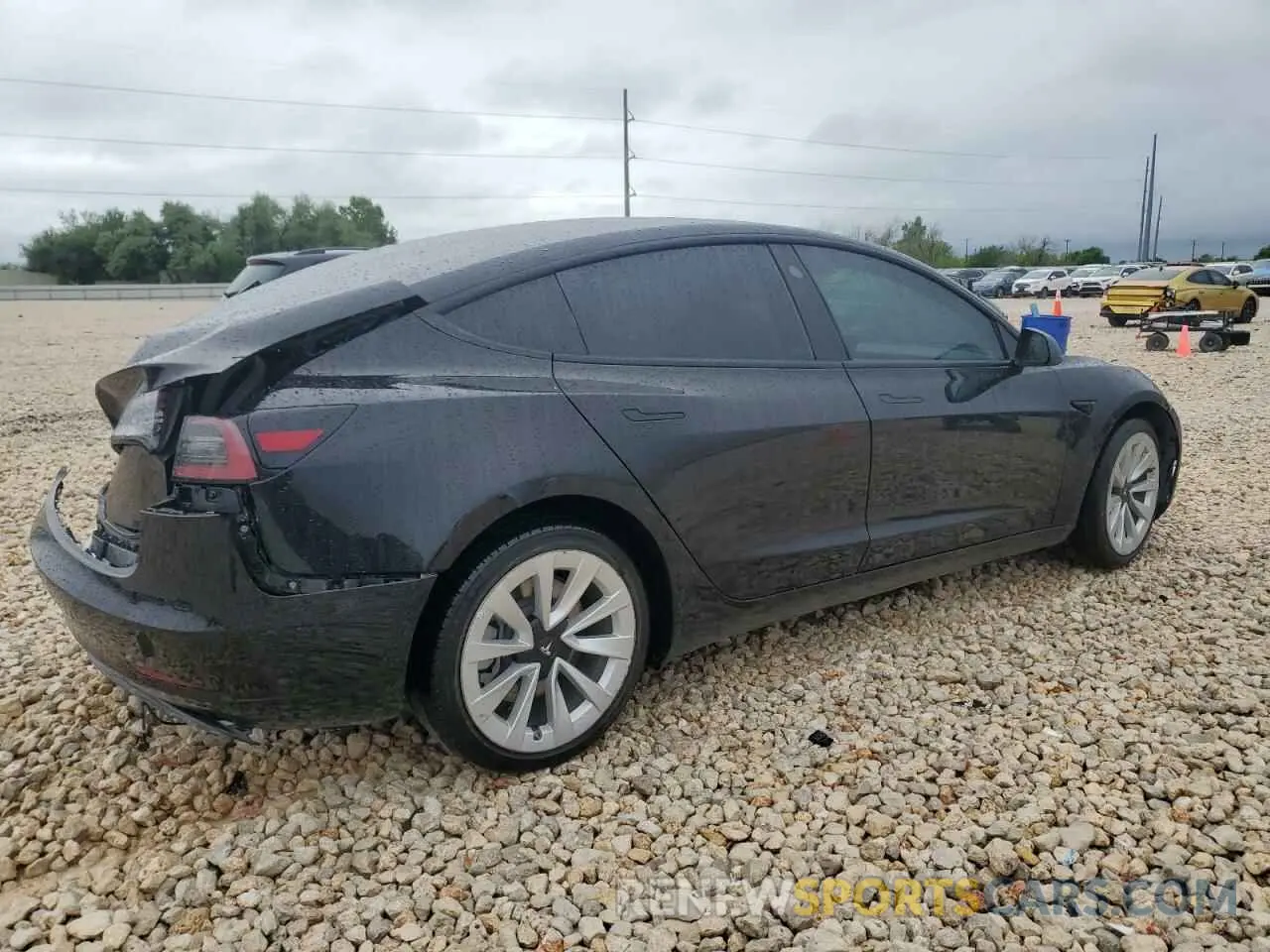 3 Photograph of a damaged car 5YJ3E1EA7NF185677 TESLA MODEL 3 2022