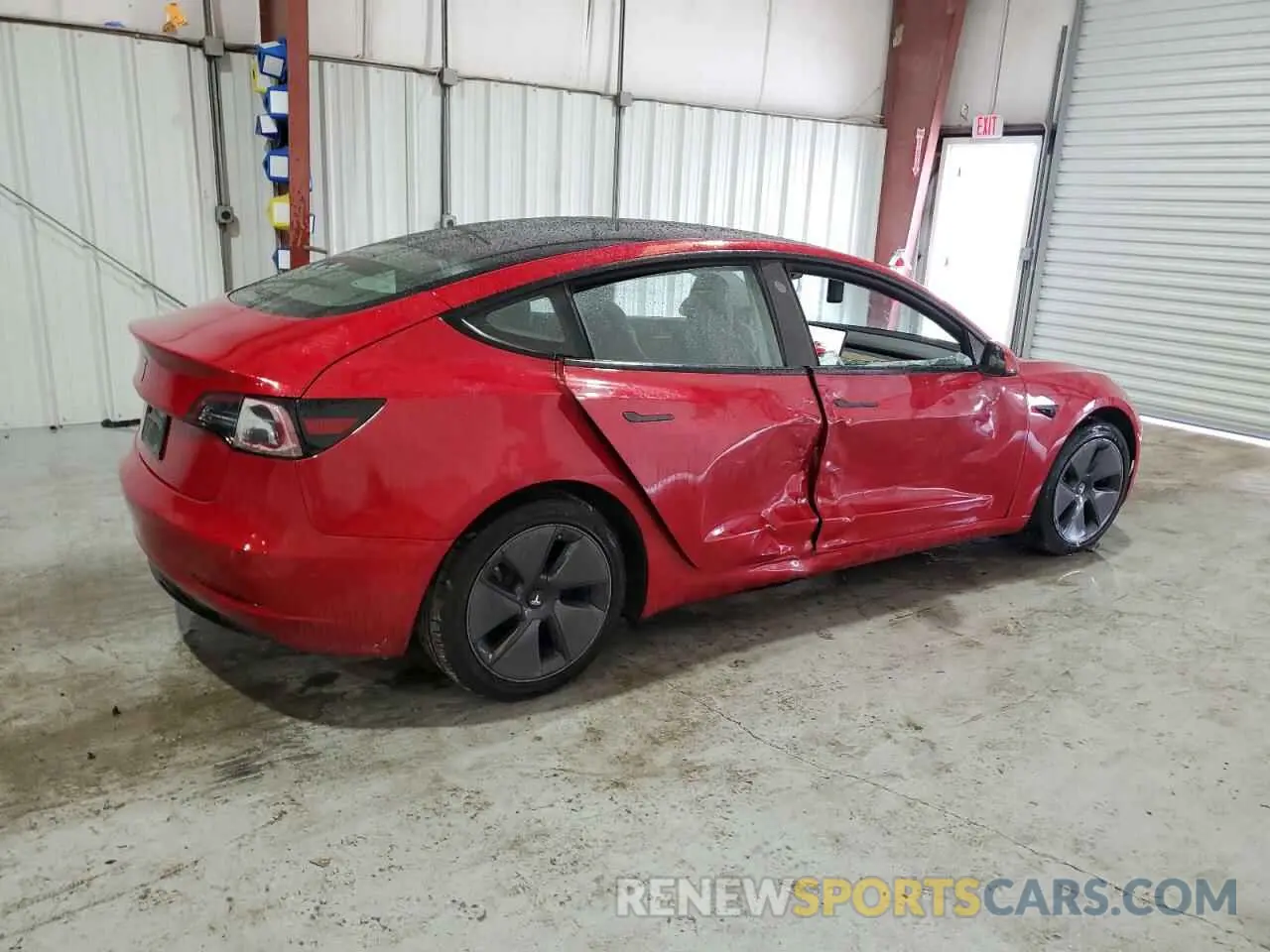 3 Photograph of a damaged car 5YJ3E1EA7NF185727 TESLA MODEL 3 2022