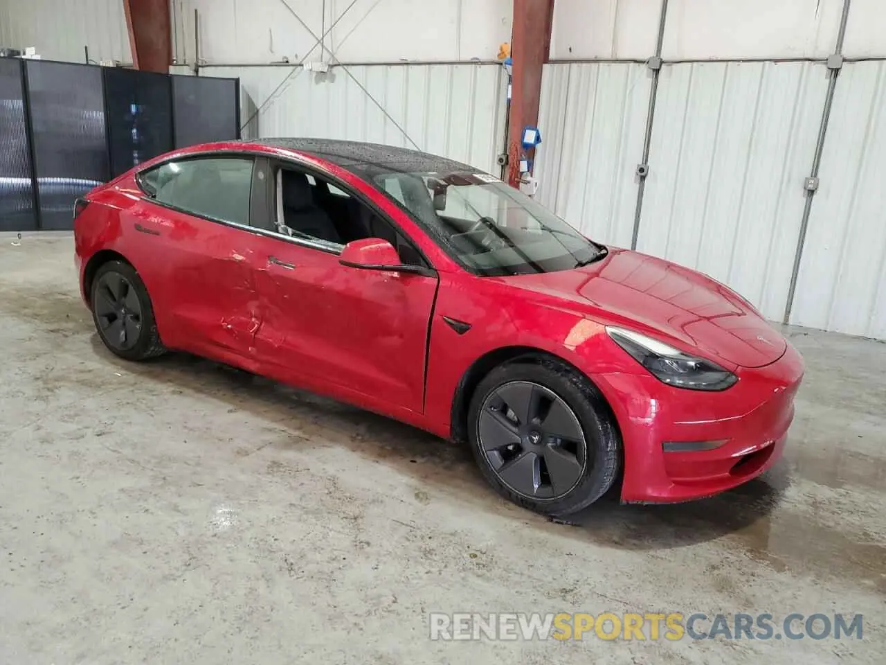 4 Photograph of a damaged car 5YJ3E1EA7NF185727 TESLA MODEL 3 2022