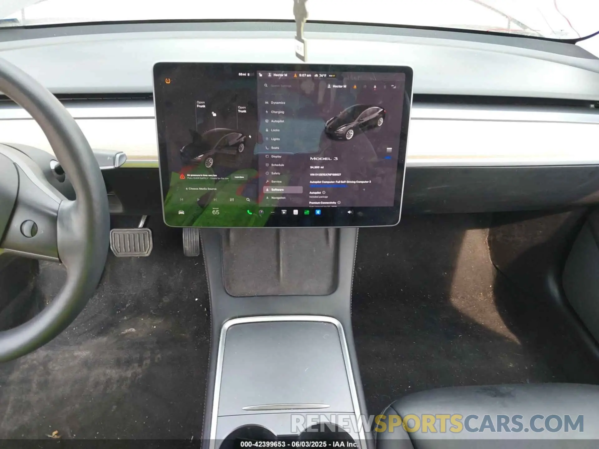 19 Photograph of a damaged car 5YJ3E1EA7NF188627 TESLA MODEL 3 2022