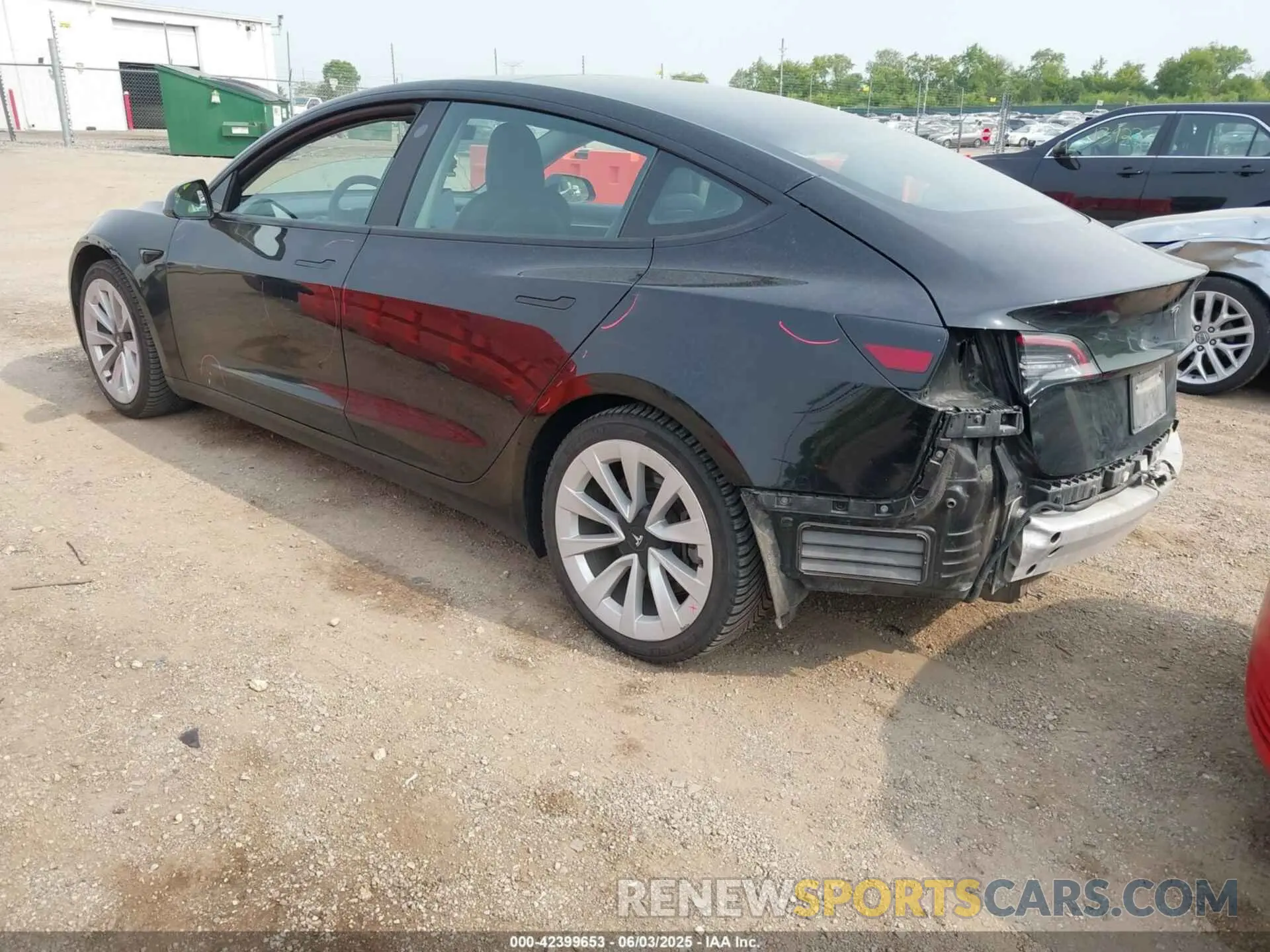 3 Photograph of a damaged car 5YJ3E1EA7NF188627 TESLA MODEL 3 2022