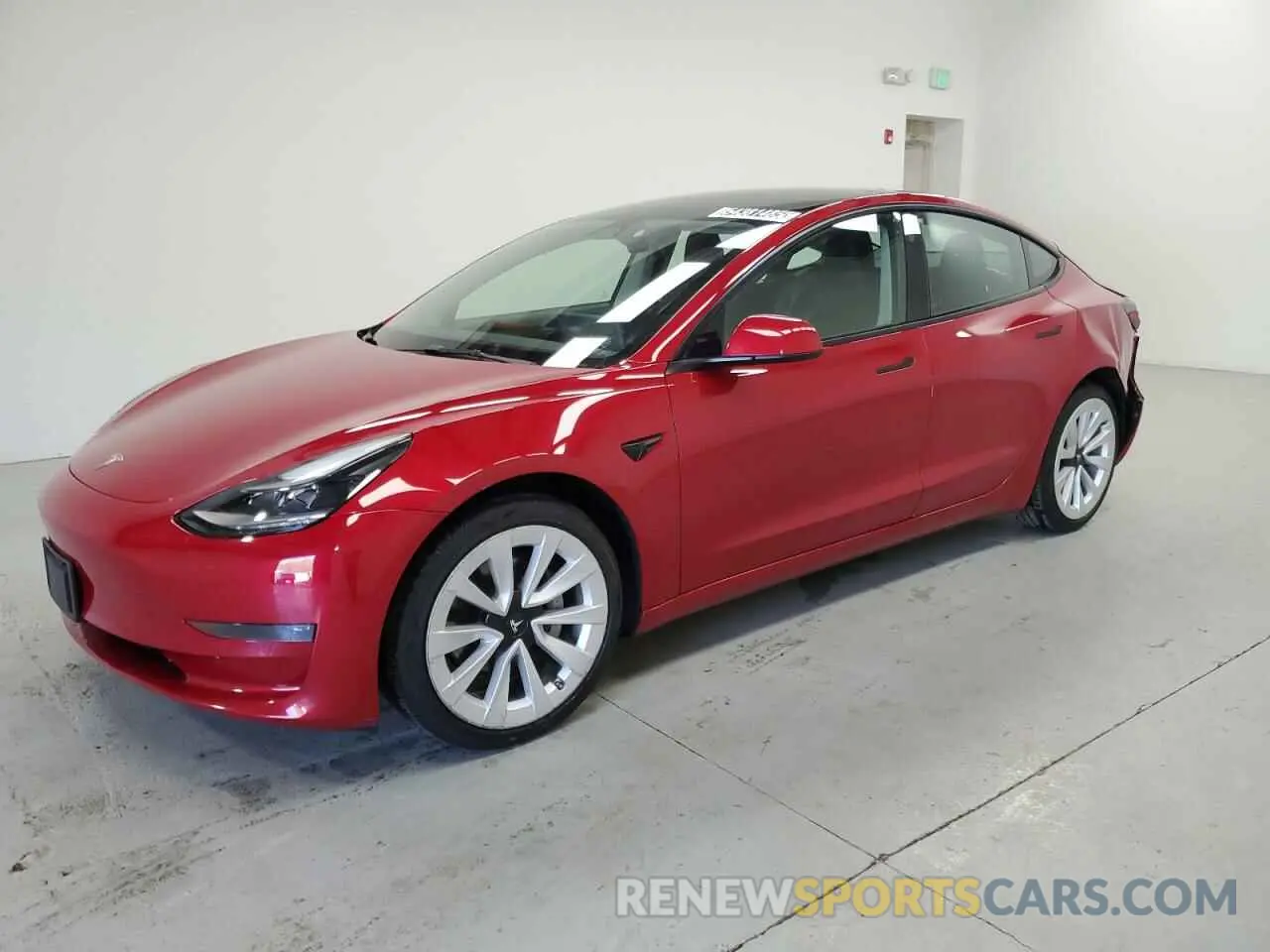1 Photograph of a damaged car 5YJ3E1EA7NF188899 TESLA MODEL 3 2022