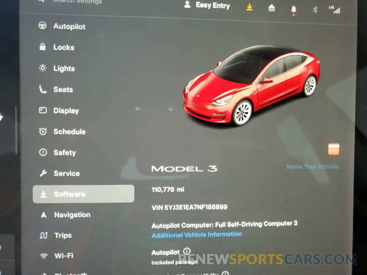 9 Photograph of a damaged car 5YJ3E1EA7NF188899 TESLA MODEL 3 2022