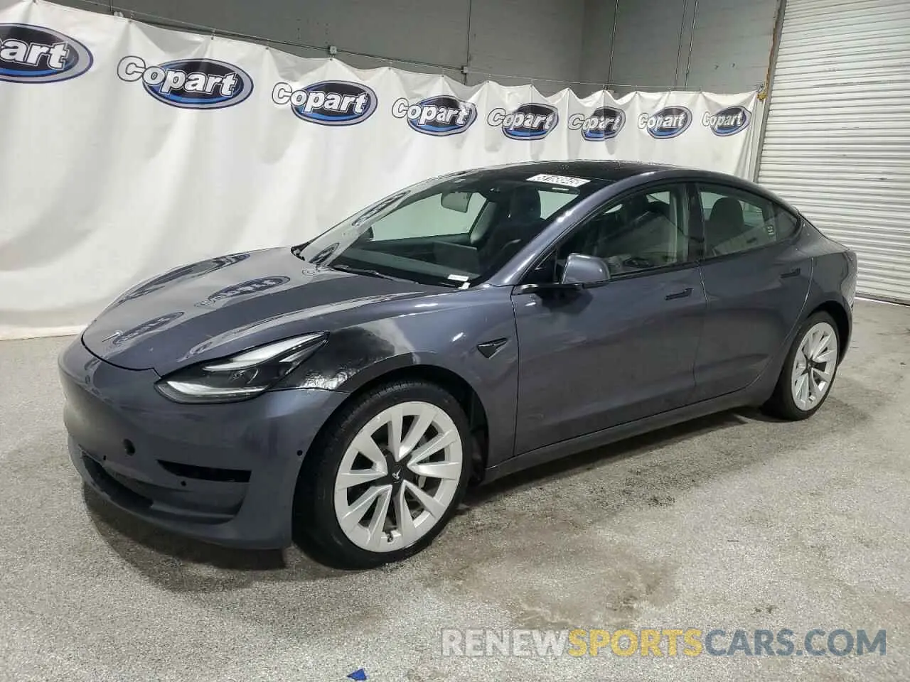 1 Photograph of a damaged car 5YJ3E1EA7NF191429 TESLA MODEL 3 2022