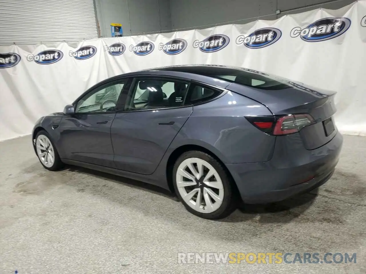 2 Photograph of a damaged car 5YJ3E1EA7NF191429 TESLA MODEL 3 2022