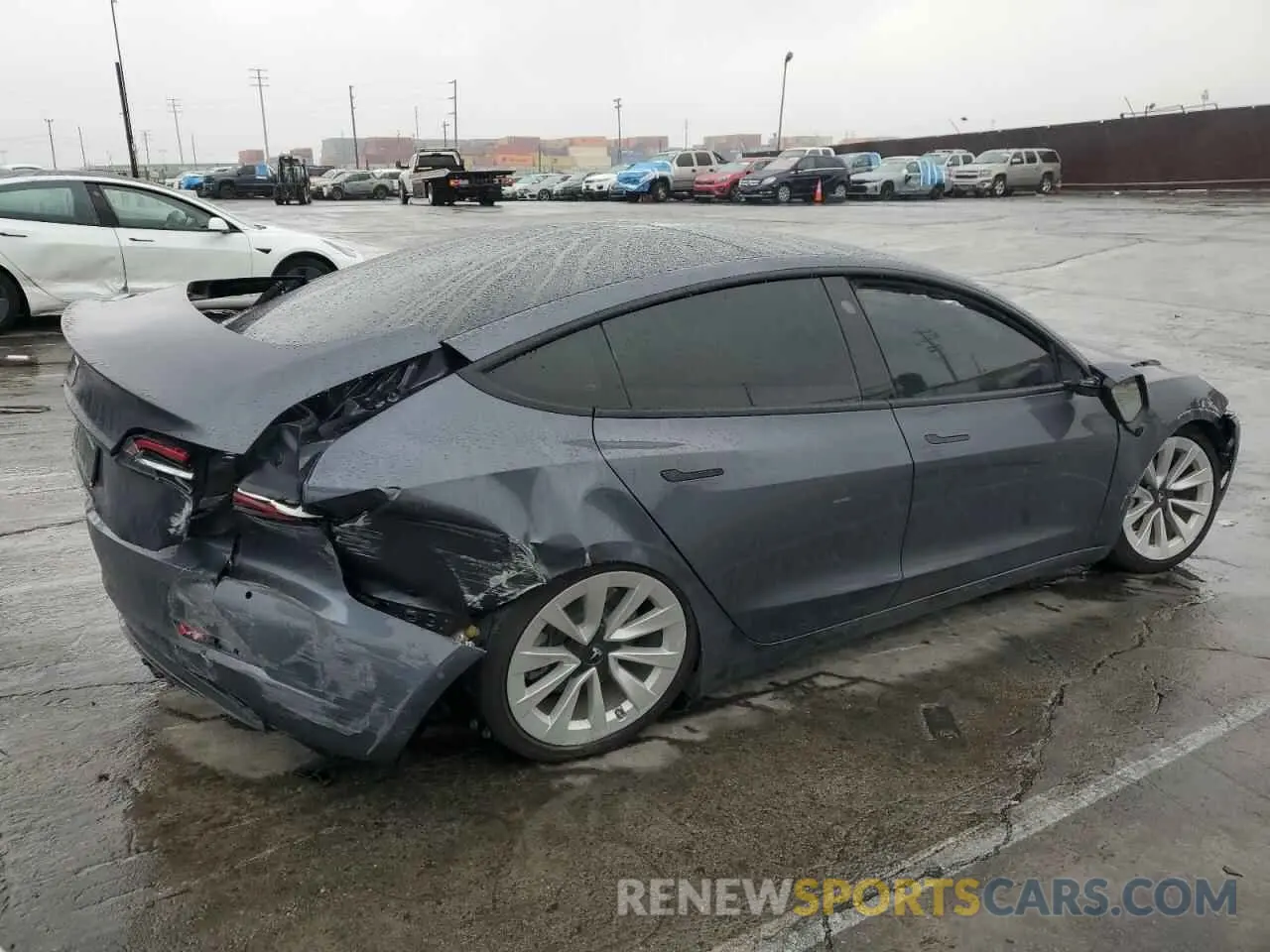 3 Photograph of a damaged car 5YJ3E1EA7NF209251 TESLA MODEL 3 2022