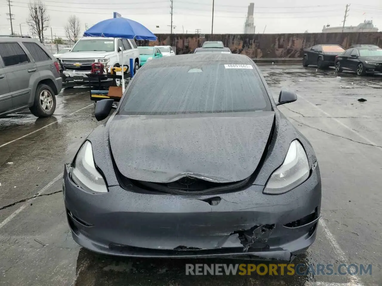 5 Photograph of a damaged car 5YJ3E1EA7NF209251 TESLA MODEL 3 2022