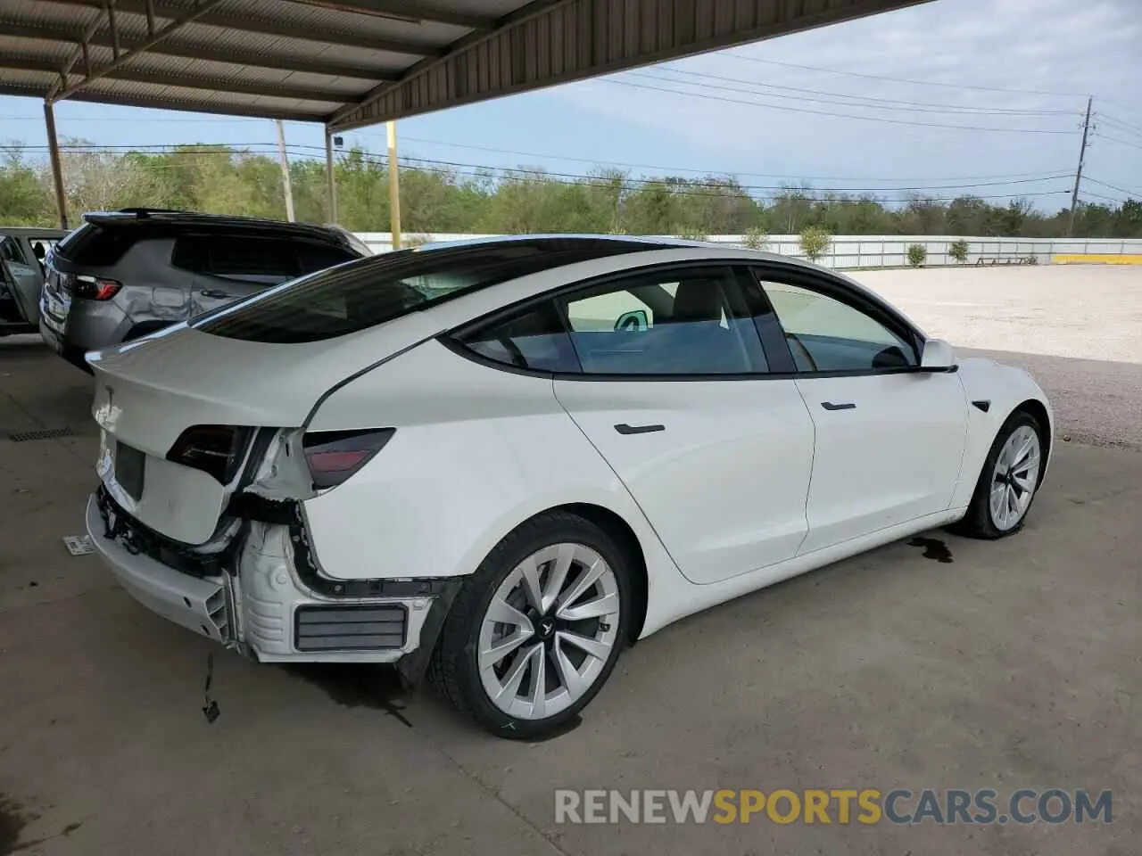 3 Photograph of a damaged car 5YJ3E1EA7NF287786 TESLA MODEL 3 2022