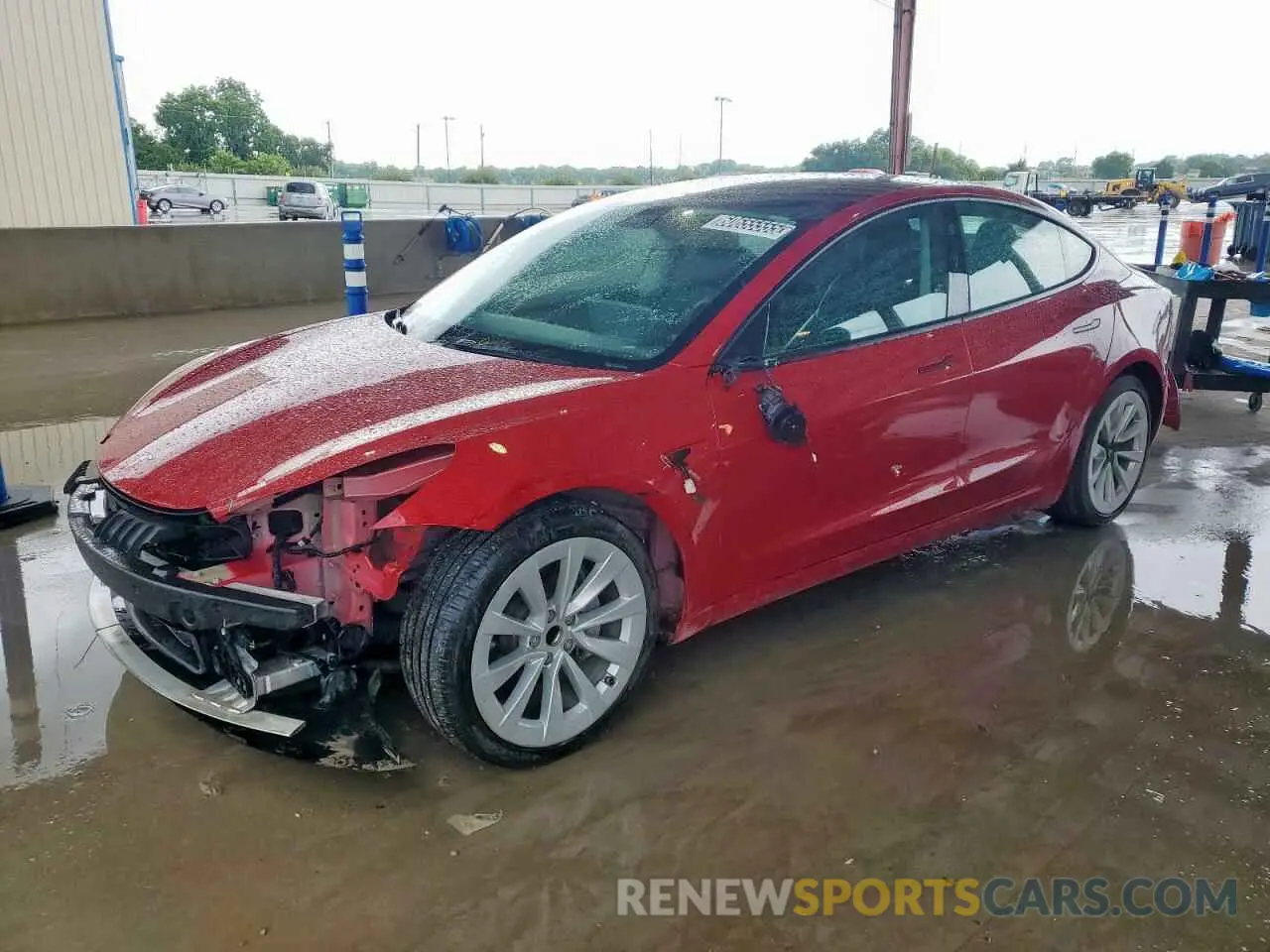 1 Photograph of a damaged car 5YJ3E1EA7NF289960 TESLA MODEL 3 2022
