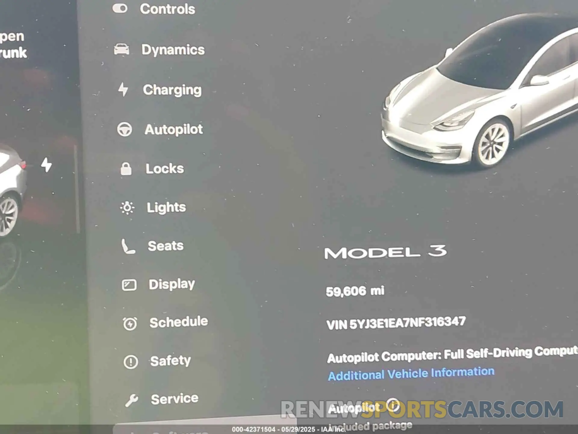 15 Photograph of a damaged car 5YJ3E1EA7NF316347 TESLA MODEL 3 2022