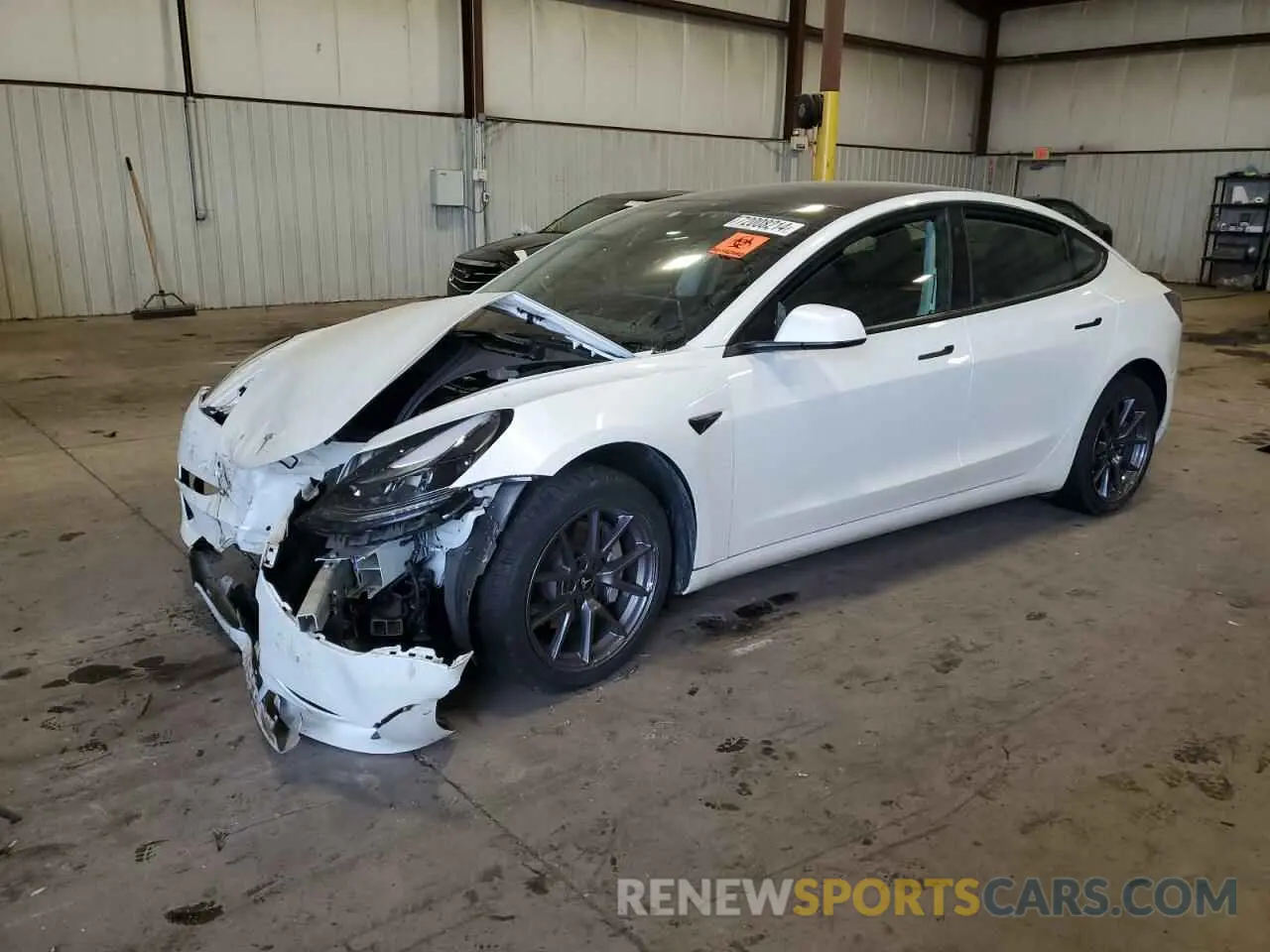 1 Photograph of a damaged car 5YJ3E1EA7NF322276 TESLA MODEL 3 2022