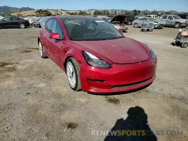 10 Photograph of a damaged car 5YJ3E1EA7NF330779 TESLA MODEL 3 2022