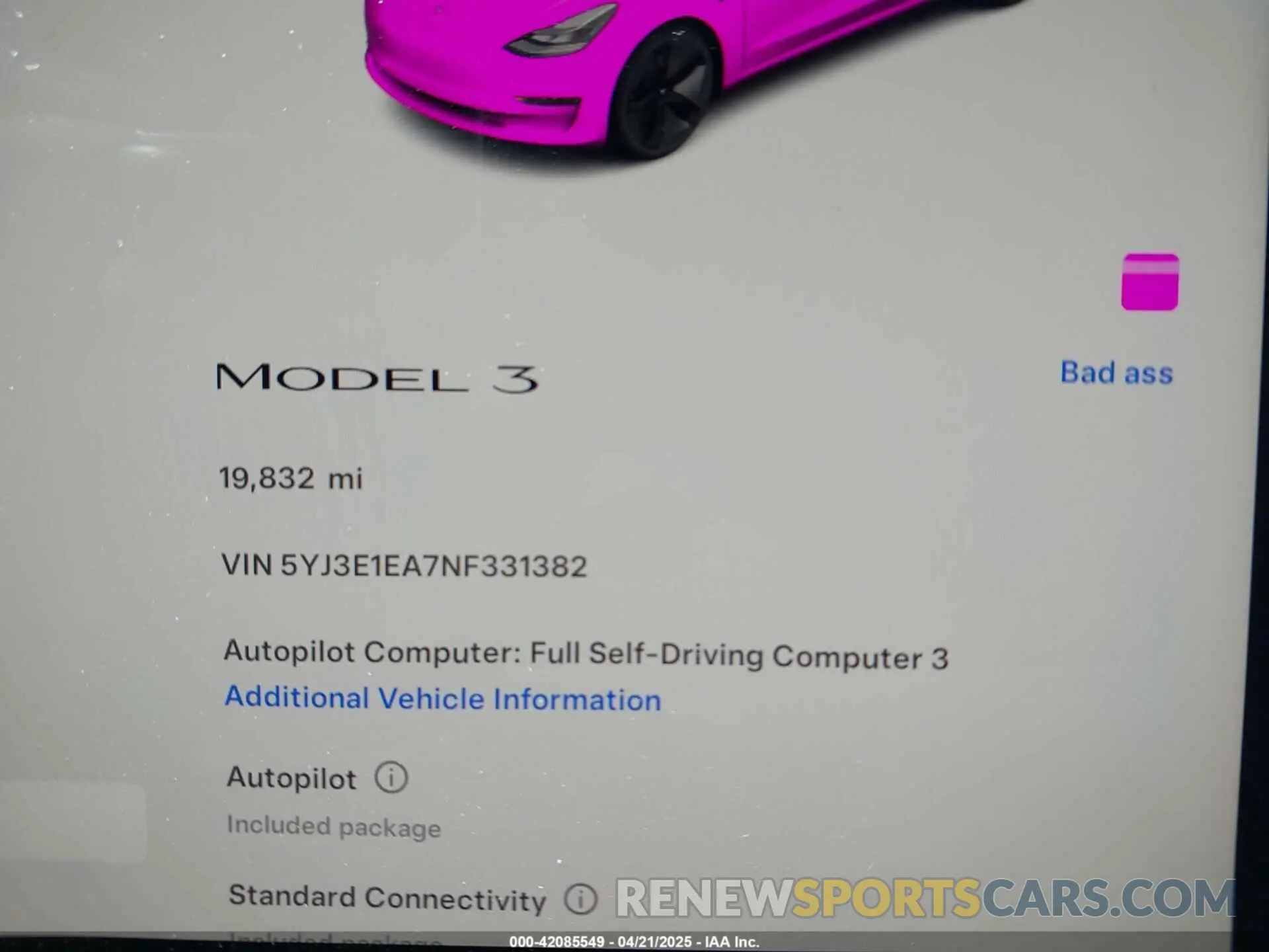 15 Photograph of a damaged car 5YJ3E1EA7NF331382 TESLA MODEL 3 2022