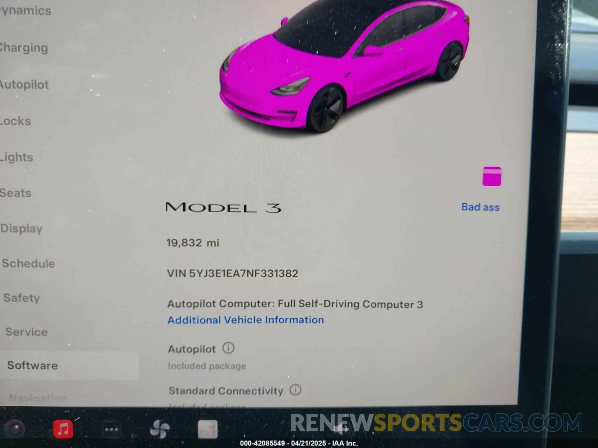 7 Photograph of a damaged car 5YJ3E1EA7NF331382 TESLA MODEL 3 2022