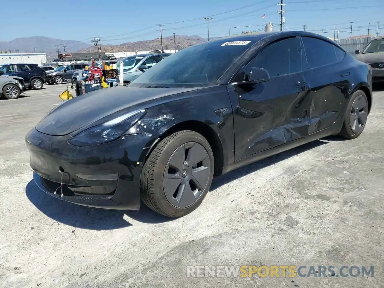 1 Photograph of a damaged car 5YJ3E1EA7NF359036 TESLA MODEL 3 2022