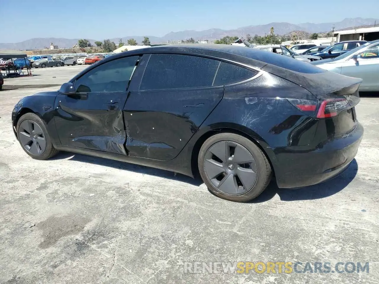 2 Photograph of a damaged car 5YJ3E1EA7NF359036 TESLA MODEL 3 2022