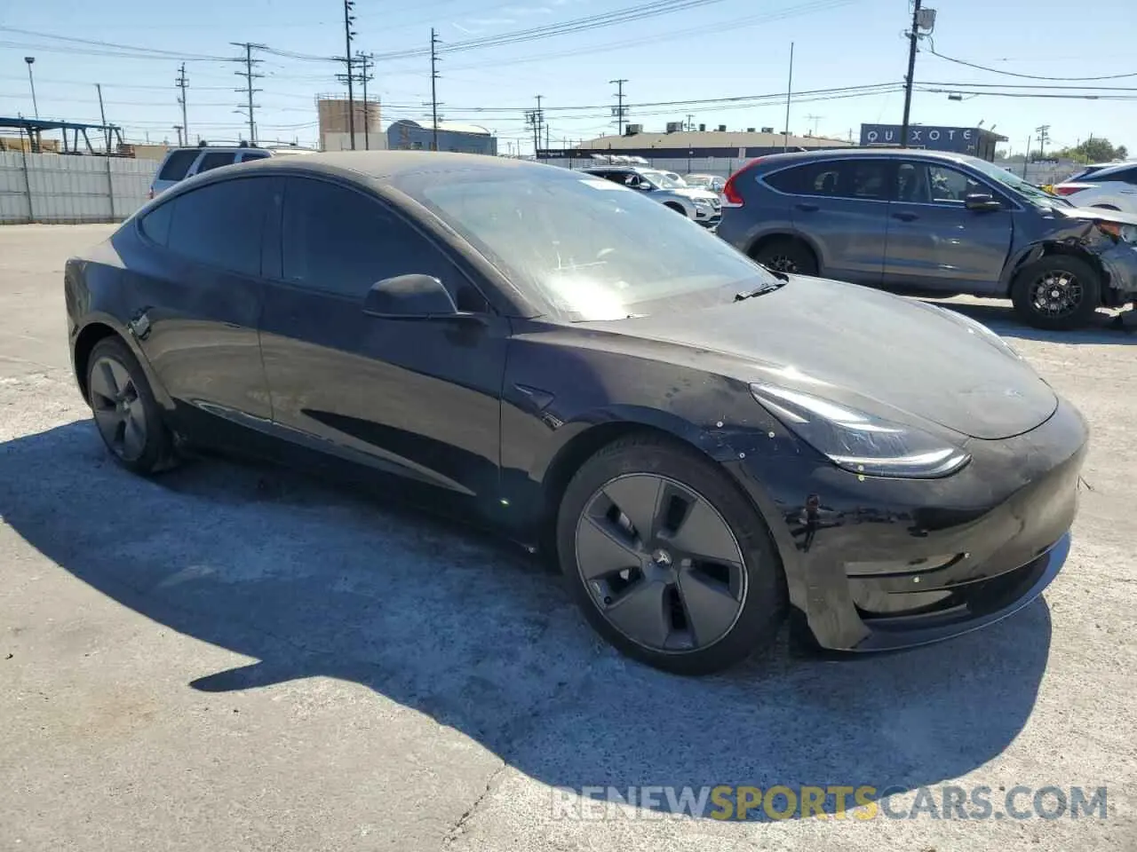 4 Photograph of a damaged car 5YJ3E1EA7NF359036 TESLA MODEL 3 2022