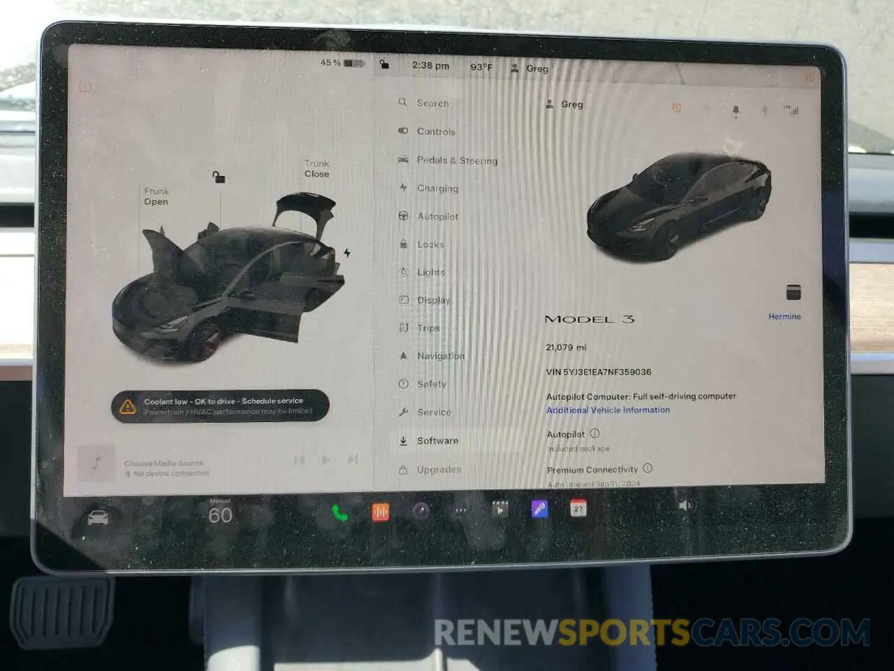 9 Photograph of a damaged car 5YJ3E1EA7NF359036 TESLA MODEL 3 2022