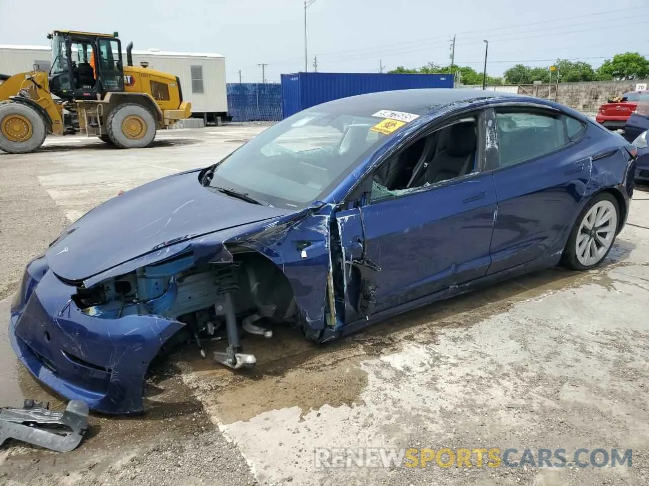1 Photograph of a damaged car 5YJ3E1EA7NF368657 TESLA MODEL 3 2022