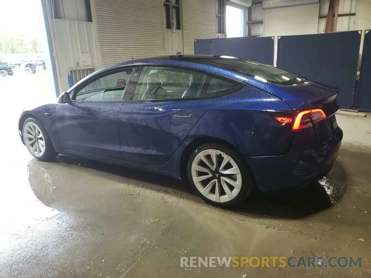 2 Photograph of a damaged car 5YJ3E1EA7NF369551 TESLA MODEL 3 2022