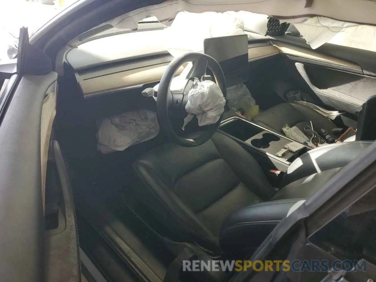 8 Photograph of a damaged car 5YJ3E1EA7NF370022 TESLA MODEL 3 2022