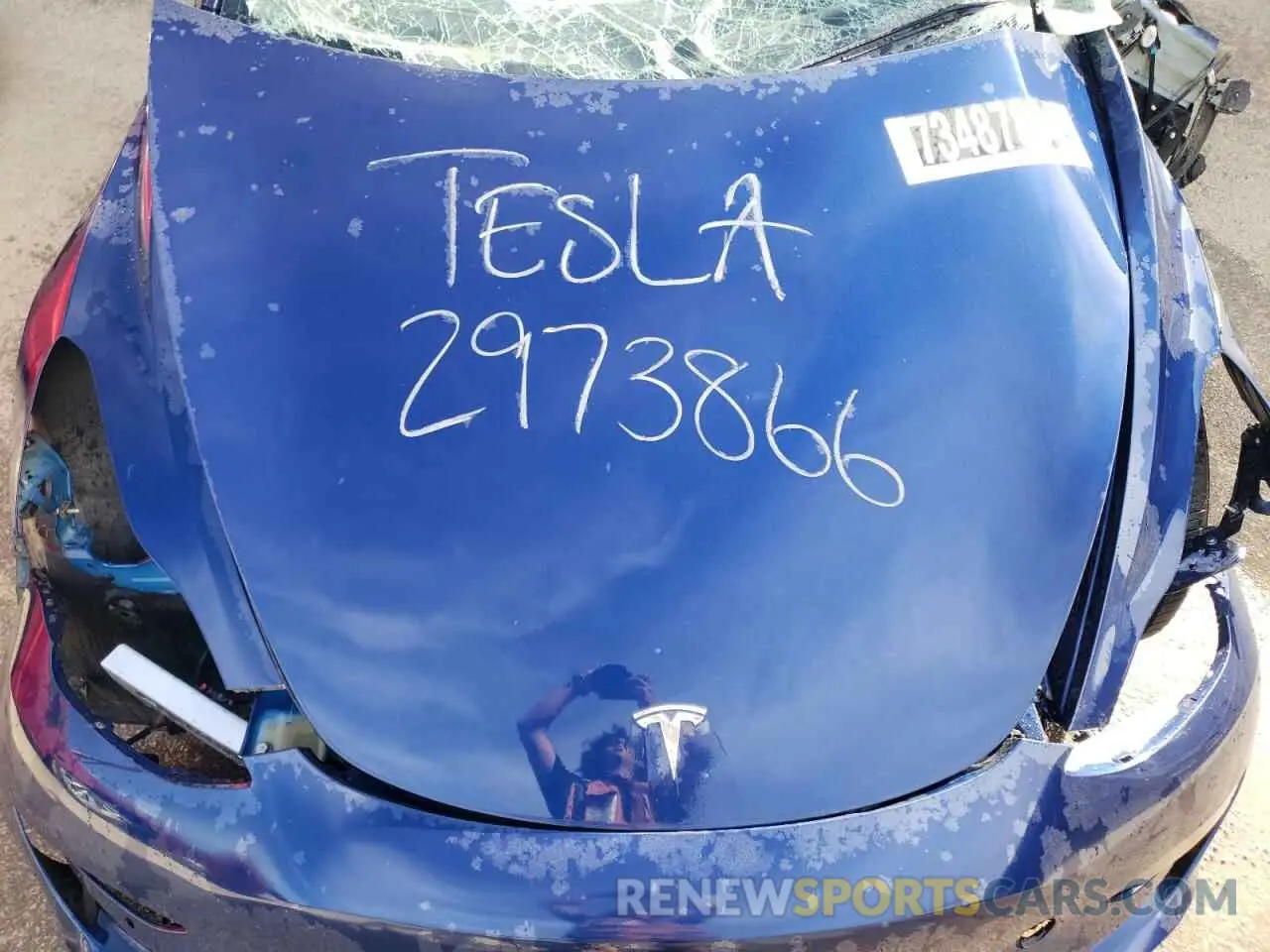 11 Photograph of a damaged car 5YJ3E1EA7NF370067 TESLA MODEL 3 2022