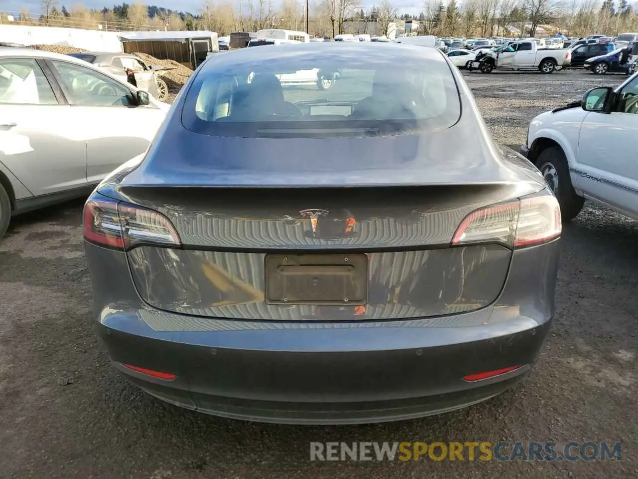 6 Photograph of a damaged car 5YJ3E1EA7NF371235 TESLA MODEL 3 2022