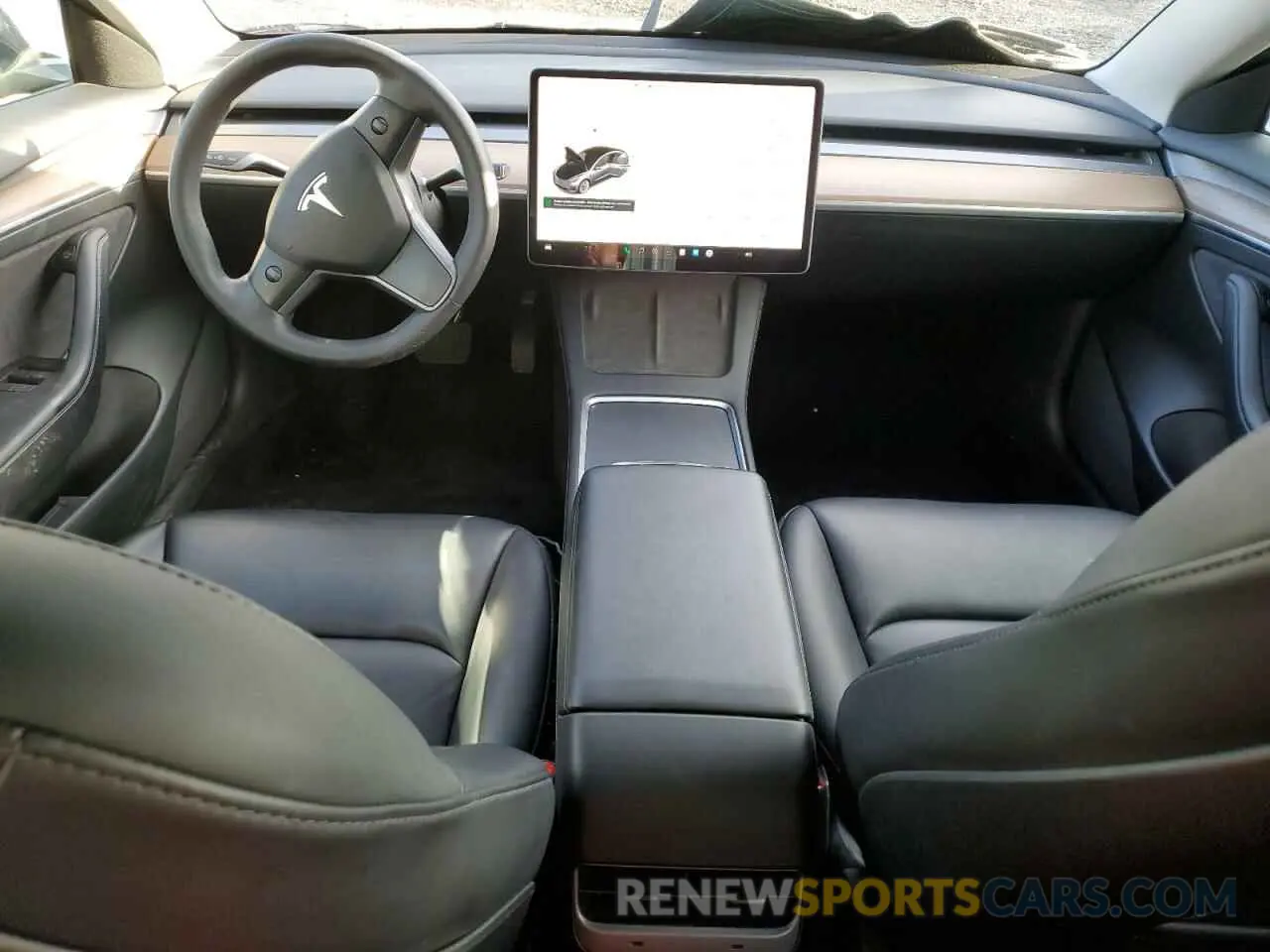 8 Photograph of a damaged car 5YJ3E1EA7NF371235 TESLA MODEL 3 2022