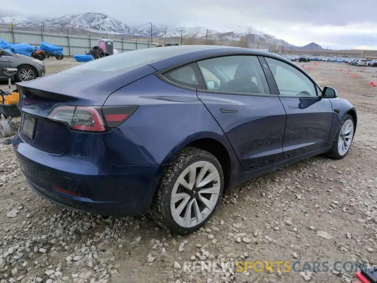 3 Photograph of a damaged car 5YJ3E1EA7NF371901 TESLA MODEL 3 2022