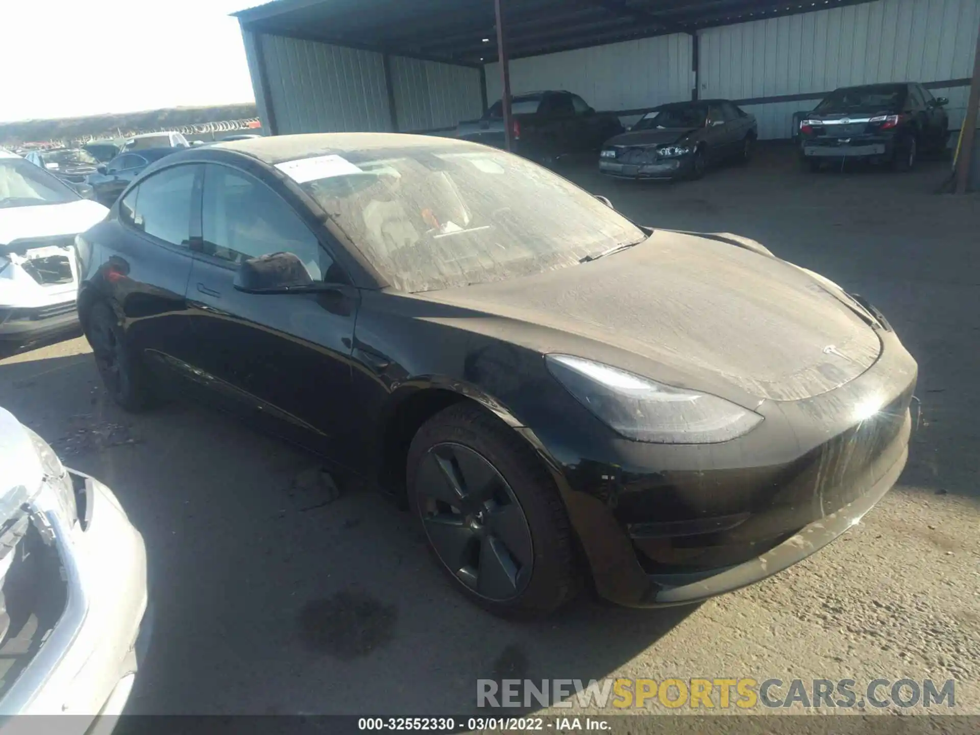 1 Photograph of a damaged car 5YJ3E1EA8NF102130 TESLA MODEL 3 2022