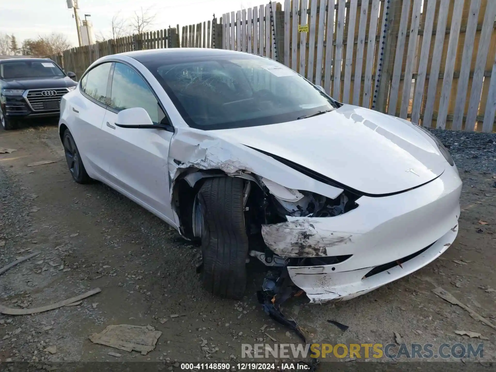 1 Photograph of a damaged car 5YJ3E1EA8NF121678 TESLA MODEL 3 2022