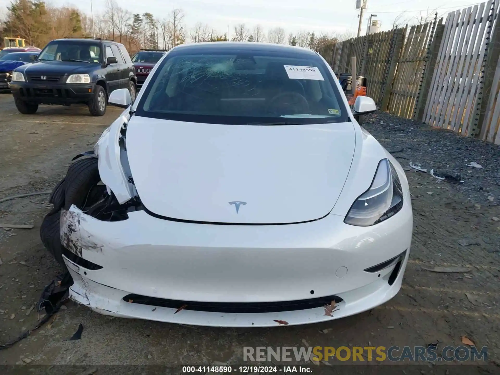 12 Photograph of a damaged car 5YJ3E1EA8NF121678 TESLA MODEL 3 2022