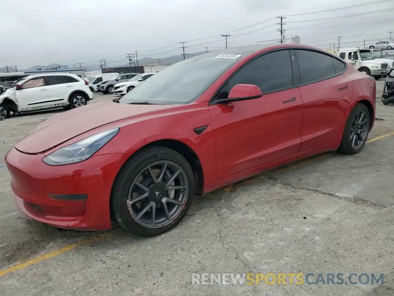 1 Photograph of a damaged car 5YJ3E1EA8NF136620 TESLA MODEL 3 2022