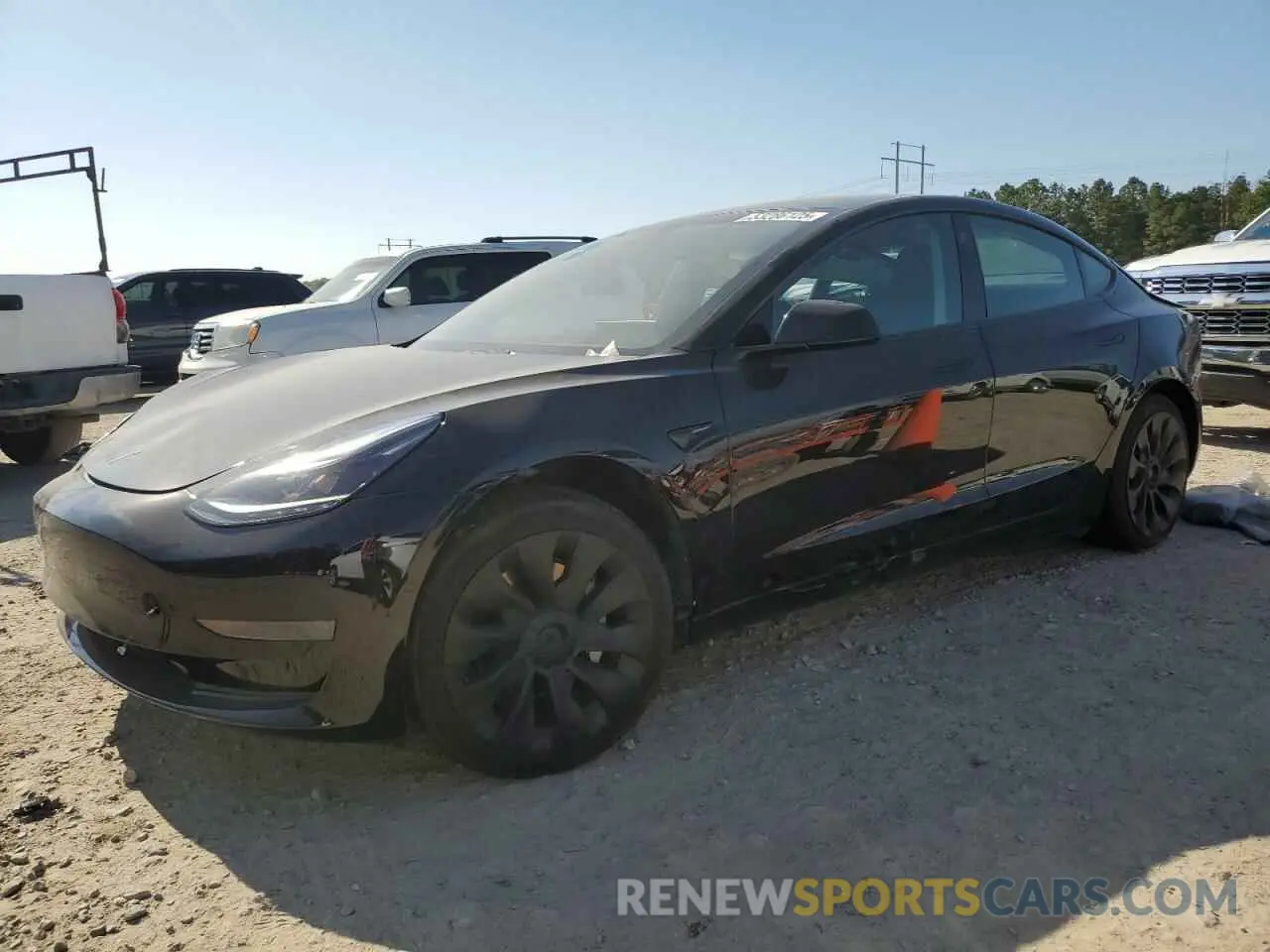 1 Photograph of a damaged car 5YJ3E1EA8NF147598 TESLA MODEL 3 2022