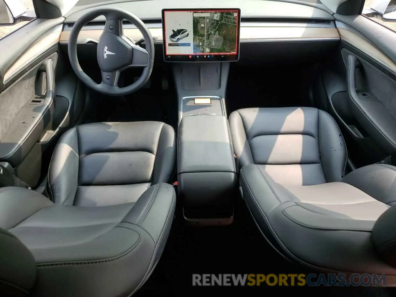 8 Photograph of a damaged car 5YJ3E1EA8NF156978 TESLA MODEL 3 2022