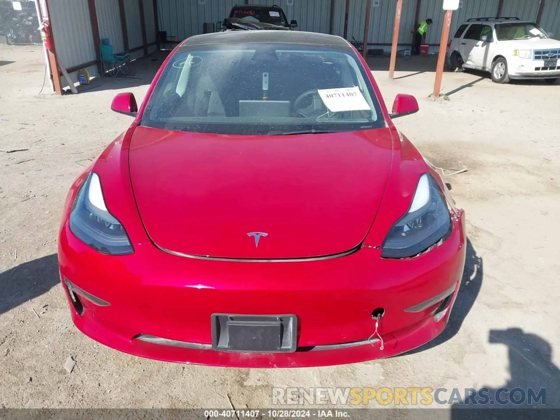12 Photograph of a damaged car 5YJ3E1EA8NF170671 TESLA MODEL 3 2022