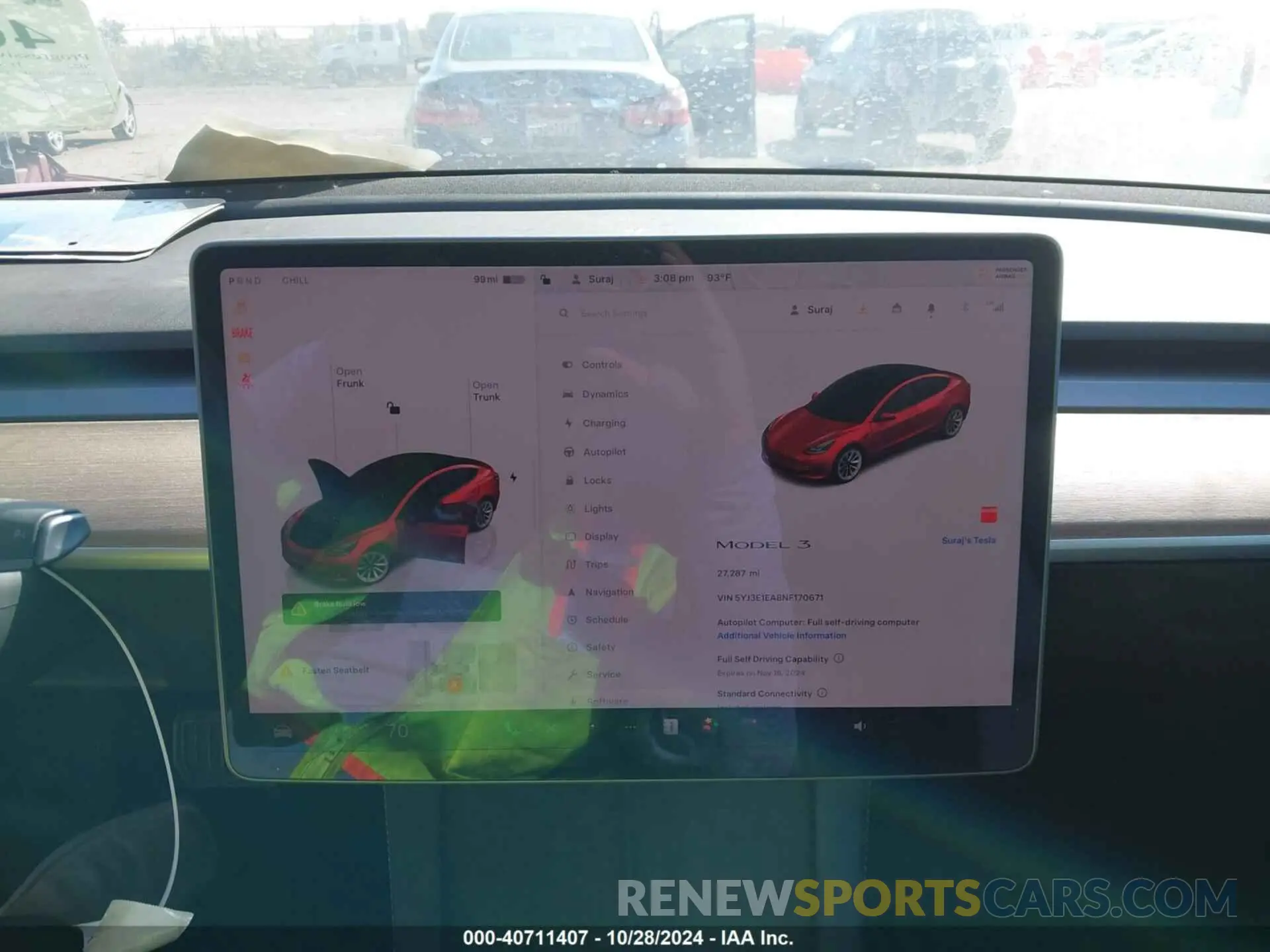 7 Photograph of a damaged car 5YJ3E1EA8NF170671 TESLA MODEL 3 2022