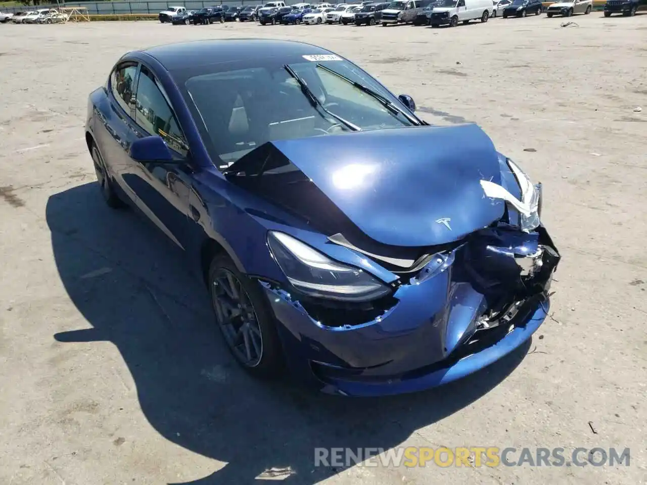 1 Photograph of a damaged car 5YJ3E1EA8NF184750 TESLA MODEL 3 2022