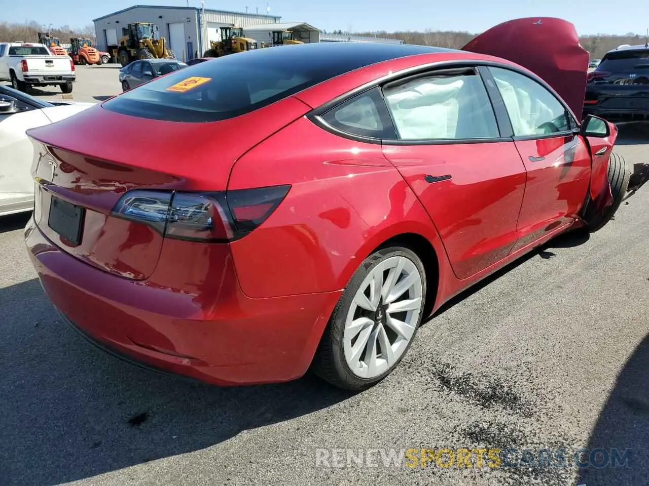 3 Photograph of a damaged car 5YJ3E1EA8NF187289 TESLA MODEL 3 2022