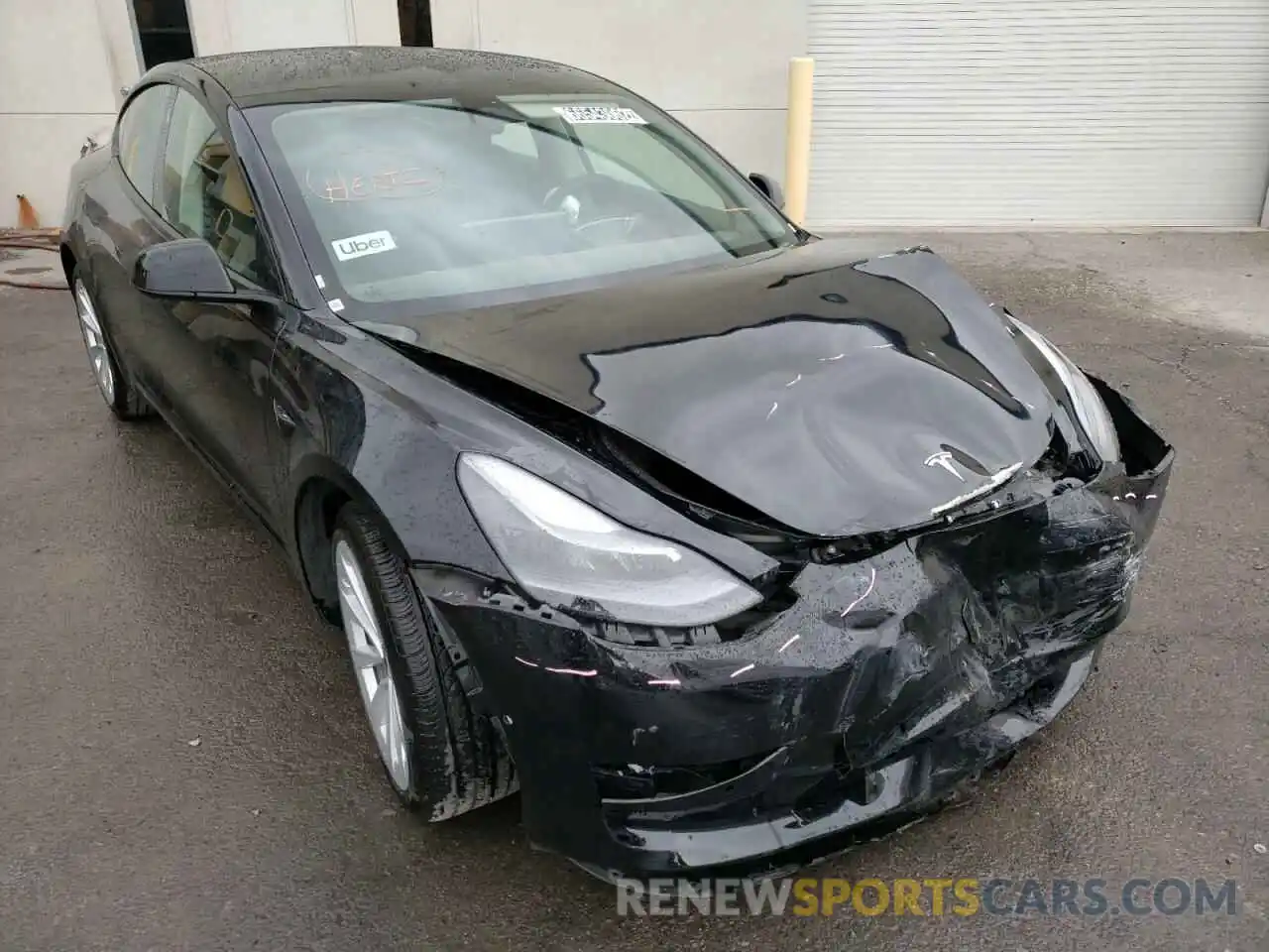 1 Photograph of a damaged car 5YJ3E1EA8NF187714 TESLA MODEL 3 2022