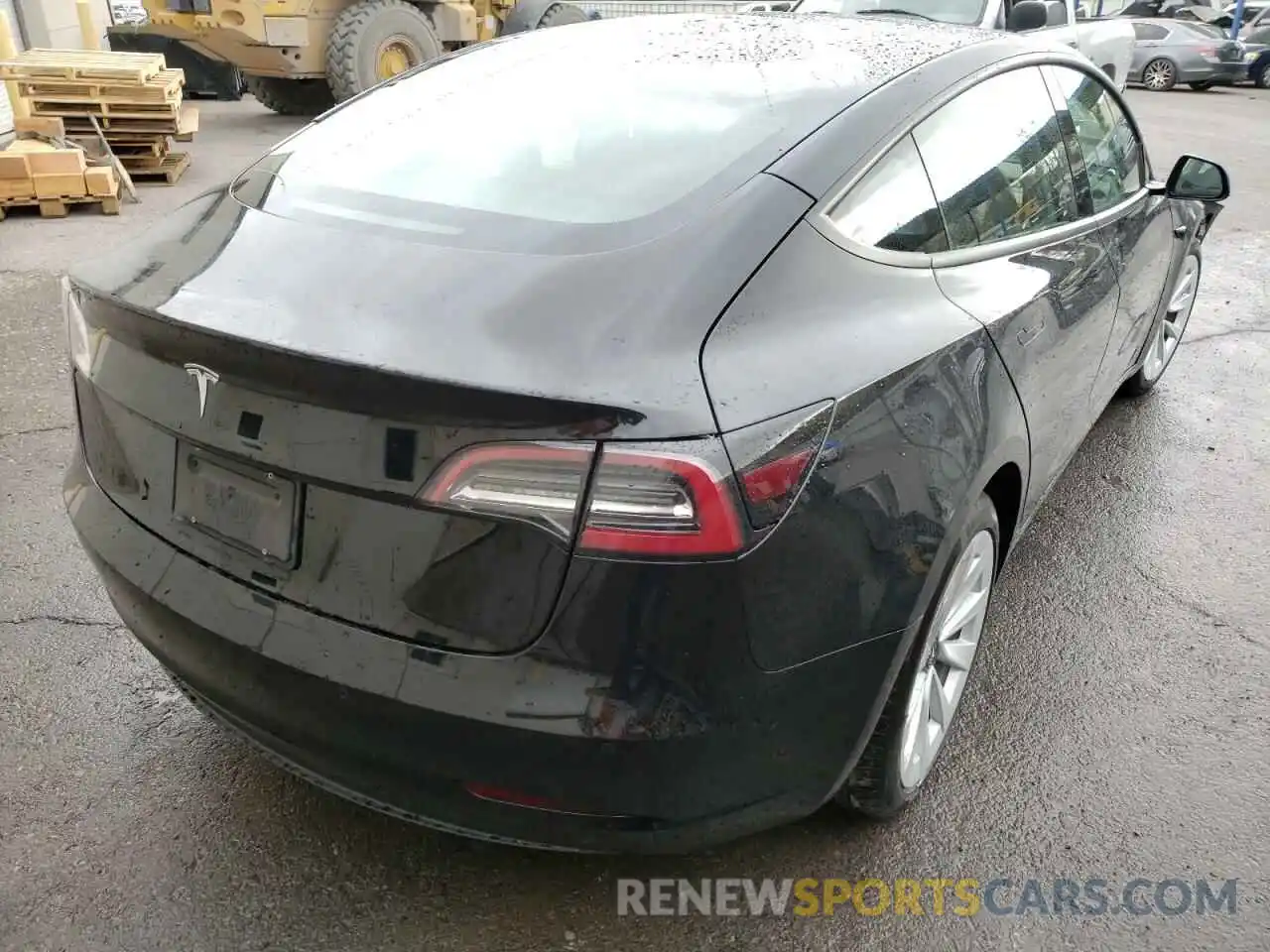 4 Photograph of a damaged car 5YJ3E1EA8NF187714 TESLA MODEL 3 2022